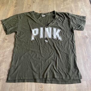 Pink Victoria's Secret T-shirt green L